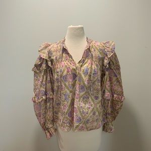 Karlie Floral Ruffle Top